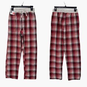 NEW Hanes Men's Woven Sleep Pants - Red - Size Small